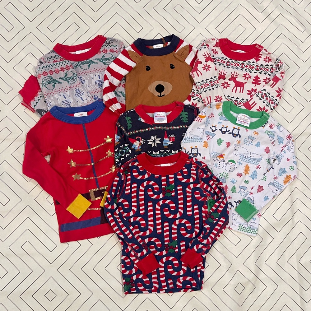 Bundle of Hanna Andersson Winter/Holiday Pajama Separates